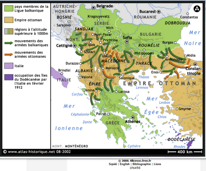 [PNG] Carte première guerre balkanique