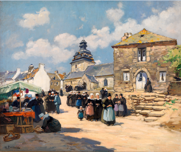 [PNG] sortie de messe au Faouet.PNG